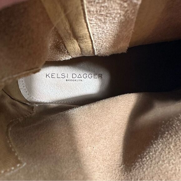 Kelsi Dagger Anthropologie Mocha Cliff Suede Ankle Boots Size 8.5 Western Cowboy - Picture 7 of 13